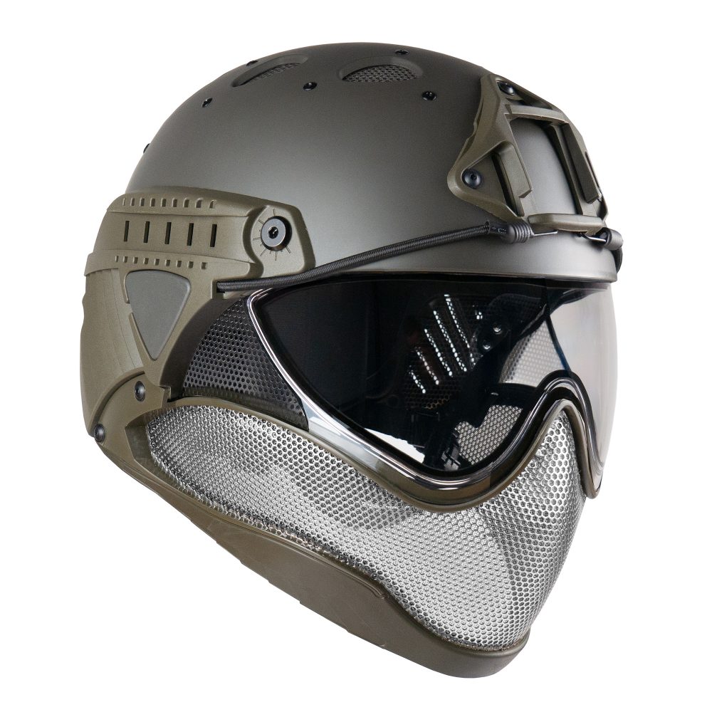 WARQ-Helmet-GreyGreen-Angle